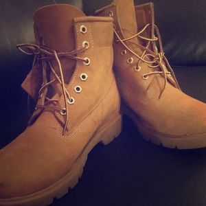 Nice Timberlands, ONLY WORN TWICE!